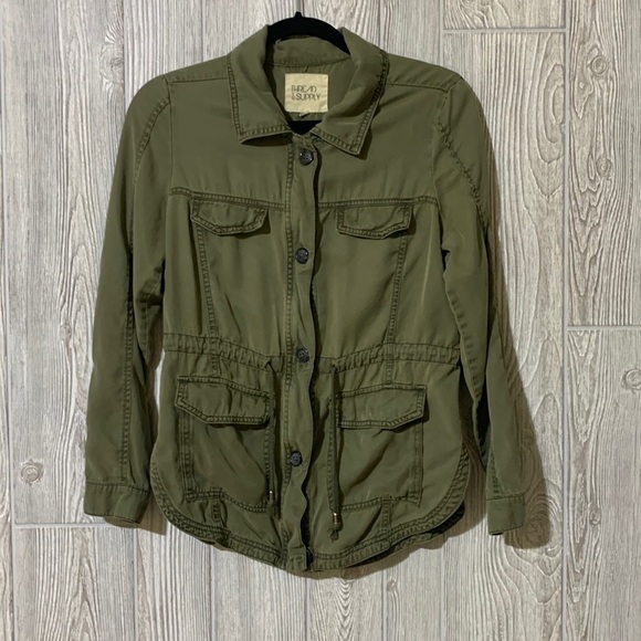 Thread & Supply - Ayla Women's Anorak Utility Jacket Olive Medium - Picture 2 of 10